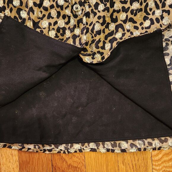 Golden Goose Leopard‑Print Fil Coupe Shirtdress, Professionally Shortened, Sz 4 - Picture 10 of 15